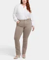 Nydj Plus Size Marilyn Straight Pull On Jeans