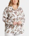 Nydj Plus Size Modern Blouse In Lotusland