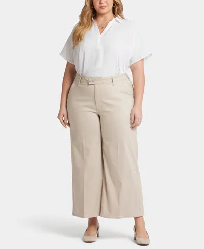 NYDJ PLUS SIZE MONA WIDE LEG TROUSER ANKLE JEANS