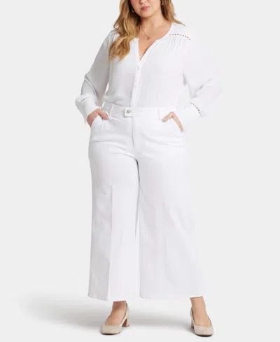 NYDJ PLUS SIZE MONA WIDE LEG TROUSER ANKLE JEANS