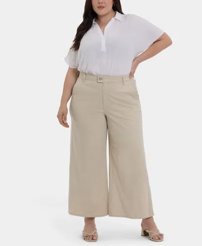 NYDJ PLUS SIZE MONA WIDE LEG TROUSER ANKLE PANTS