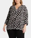 Nydj Pintuck Back Yoke Top