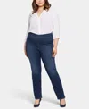Nydj Plus Bailey Palace Straight Jean In Blue