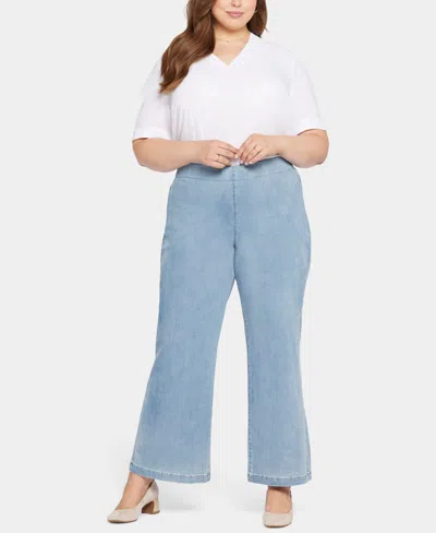 NYDJ PLUS SIZE PULL-ON TERESA WIDE LEG JEANS
