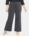 Nydj Plus Size Pull On Teresa Wide Leg Jeans In Sierra