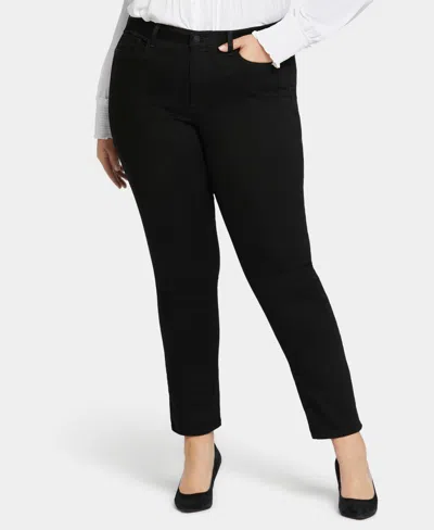 Nydj Plus Size Sheri Slim Jean In Black