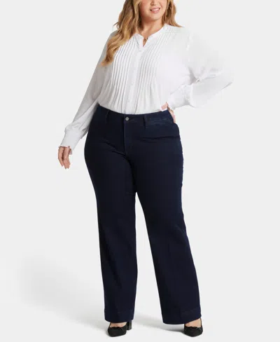Nydj Plus Size Teresa Trouser Jeans In Dark Enzyme