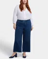Nydj Plus Size Teresa Wide Leg Ankle Jeans In Blue