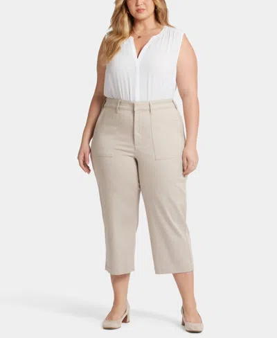 Nydj Plus Size Utility Ankle Pants In Feather