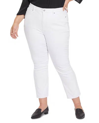 Nydj Sheri High Rise Slim Ankle Jeans In Optic White
