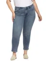 Nydj Plus Stella Womens Tapered Medium Wash Ankle Jeans