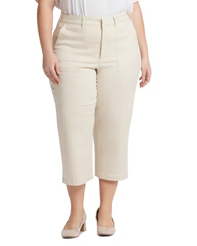 Nydj Stretch Twill Utility Pants In White