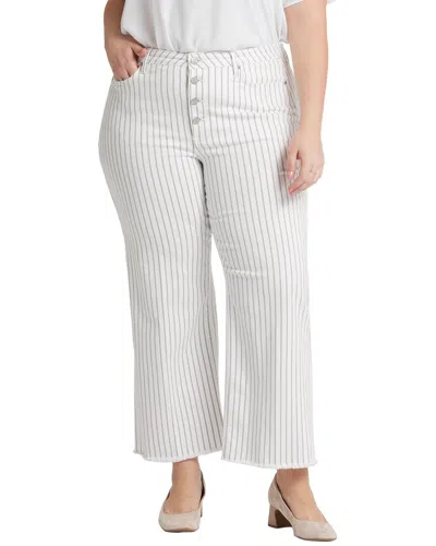 NYDJ NYDJ PLUS TERESA BEACH CRUISE STRIPE ANKLE CROP JEAN