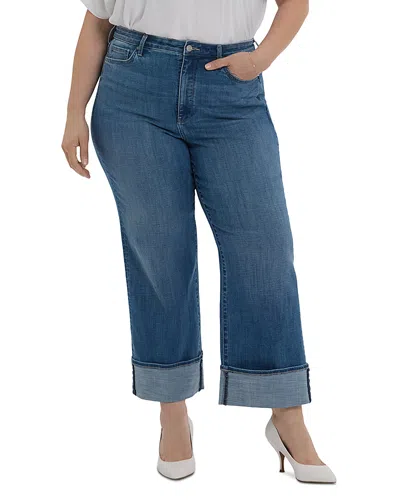 Nydj Teresa High Rise Wide Leg Jeans In Multi
