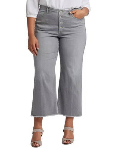 Nydj Plus Teresa Rocksand High-rise Wide Leg Jean In Multi