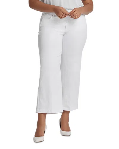 Nydj Teresa Wide Leg Ankle Jeans In Optic White