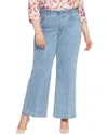Nydj Waist Match Major Wide Leg Jeans In Blue