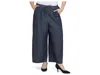 Nydj Plus Size Whitney Crop Pull-on Cargo Pants In Blue