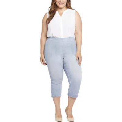 Nydj Plus Womens Denim Cotton Cropped Jeans In Multi