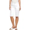 Nydj Plus Womens High Rise Knee Length Capri Jeans In White