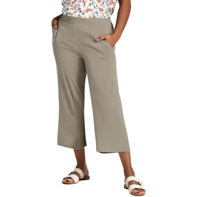 Nydj Plus Womens Solid Cotton Ankle Pants In Green