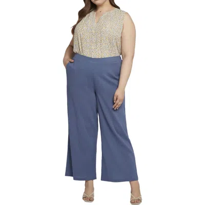 NYDJ PLUS WOMENS STRETCH COTTON STRAIGHT LEG PANTS