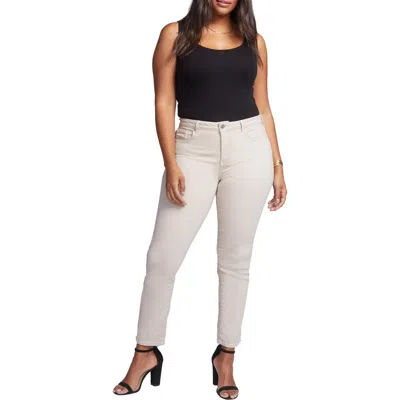 Nydj Plus Womens Stretch Denim Ankle Jeans In Multi
