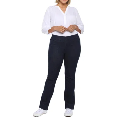 Nydj Plus Womens Stretch Denim Bootcut Jeans In Multi