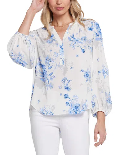 Nydj Puff Sleeve Popover In White