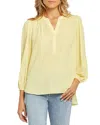 Nydj Womens Recycled Polyester Blouse In Mimosa