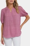 Nydj Puff Sleeve Popover Top In Bonavista