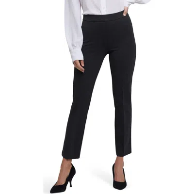 Nydj Pull-on Ankle Straight Leg Pants In Gray