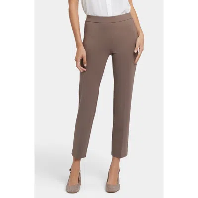 Nydj Pull-on Ankle Straight Leg Pants In Incense