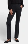 Nydj Pull-on Flare Leg Ponte Knit Trousers In Gray