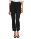 Nydj Pull-on Ankle Straight Leg Pants In Black