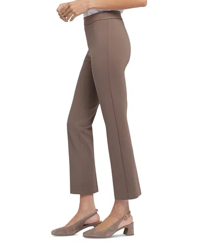Nydj Pull On Slim Ankle Pants In Brown