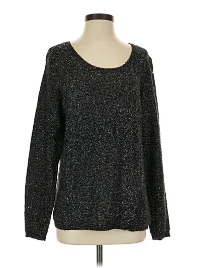 Pre-owned Nydj Pullover Sweater In Black