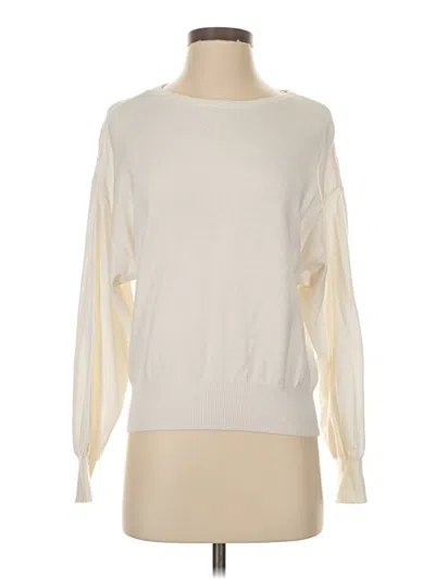 Pre-owned Nydj Pullover Sweater In Ivory