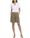Nydj Relaxed Avocado Linen-blend Short In Green