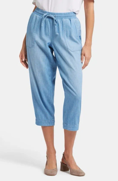 Nydj Relaxed Drawstring Ankle Pants In Riviera Sky