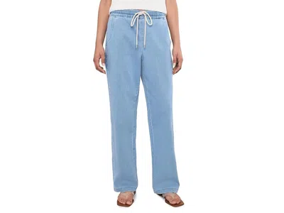 Nydj Relaxed Drawstring Pull-on Denim Pants Women's Clothing Light Indigo: Xs 31 In Blue