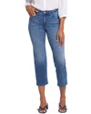 Nydj Relaxed Piper Crop In Blue