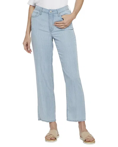 Nydj Relaxed Summerville Stripes Straight Leg Jean In Multi