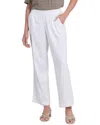 Nydj Relaxed Drawstring Linen Blend Pants In White