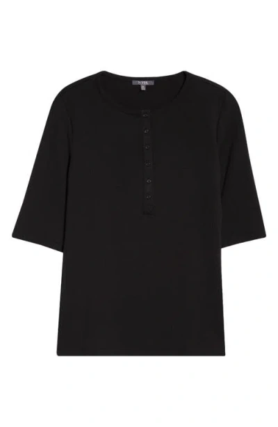 Nydj Rib Henley In Black