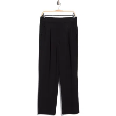 Nydj Ribbed Scuba Straight Leg Pants In Black