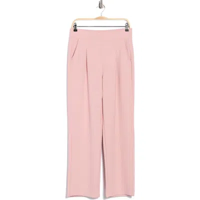 Nydj Ribbed Scuba Straight Leg Pants In Pink