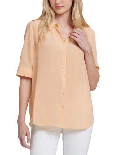 Nydj Riley Silk Blouse In Multi