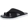 Nydj Ronna Womens Toe Loop Slip On Slide Sandals In Black