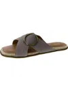 Nydj Rossi Womens Faux Leather Slip On Slide Sandals In Multi
